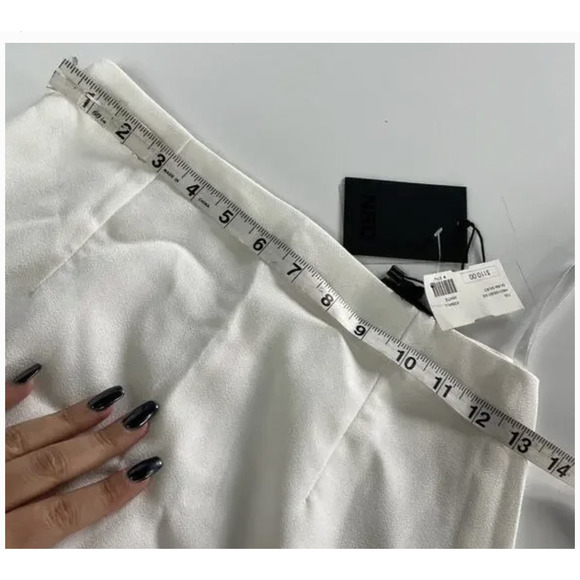 REVOLVE NBD Skirt Women X Small White Glam Cutout Straight Solid Zip Pencil Mini - Picture 9 of 9